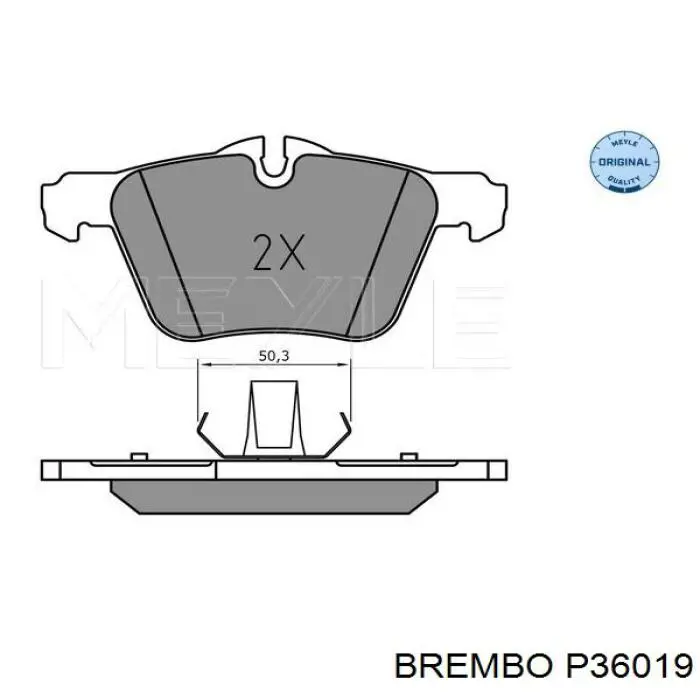 P36019 Brembo pastillas de freno delanteras