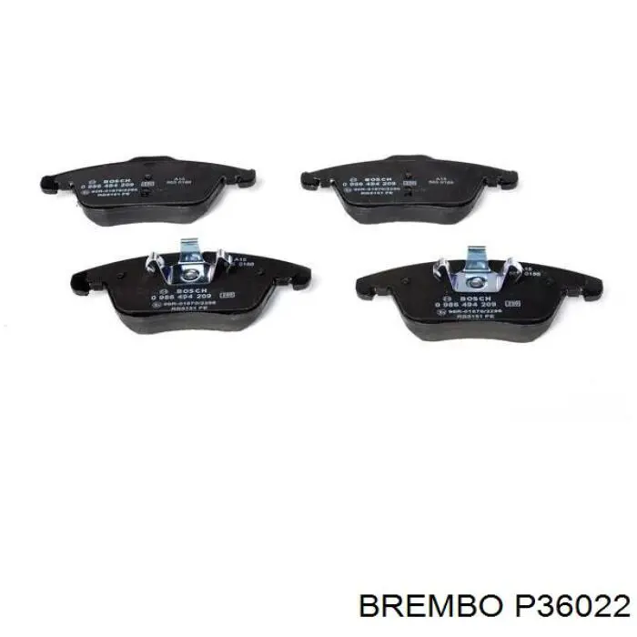 P36022 Brembo pastillas de freno delanteras