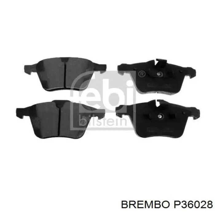 P 36 028 Brembo pastillas de freno delanteras