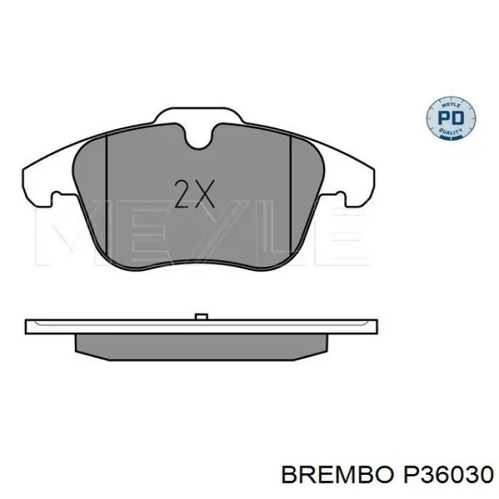 P36030 Brembo pastillas de freno delanteras