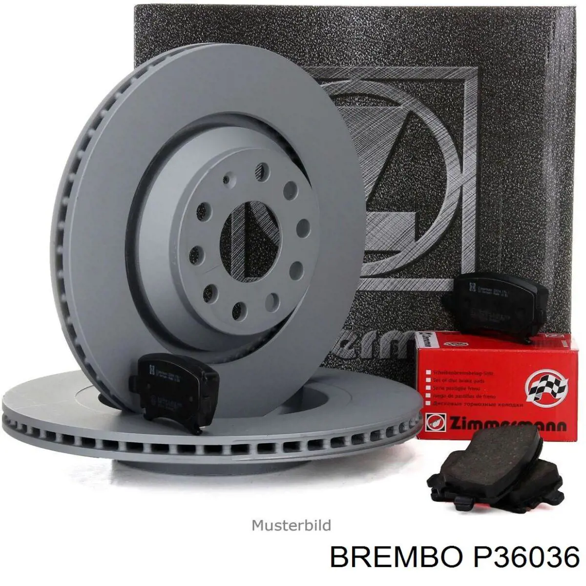 P36036 Brembo pastillas de freno delanteras