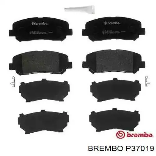 P37019 Brembo pastillas de freno delanteras