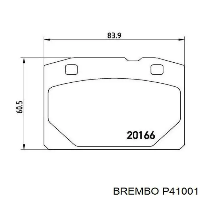 P41001 Brembo pastillas de freno delanteras