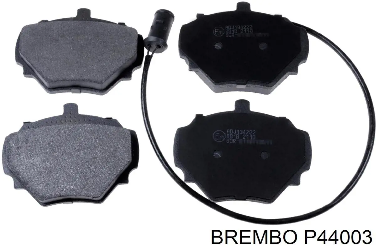 P 44 003 Brembo pastillas de freno traseras