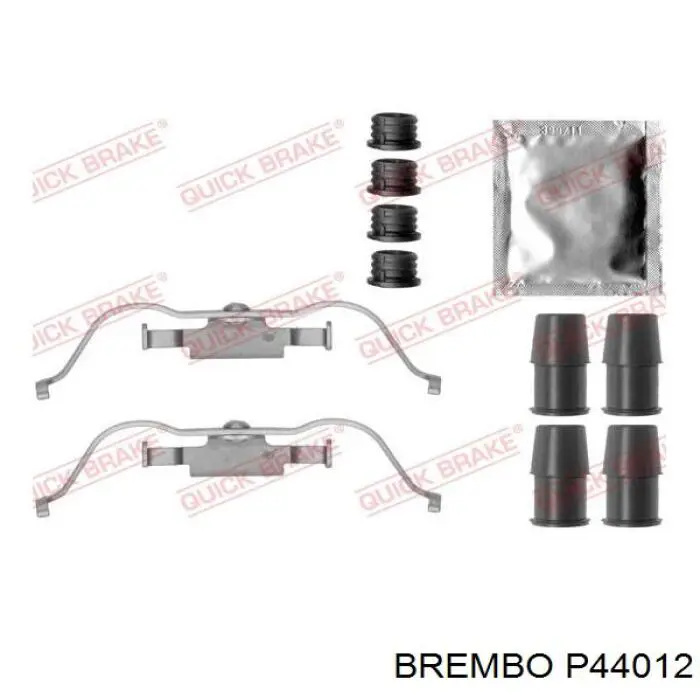 P44012 Brembo pastillas de freno delanteras