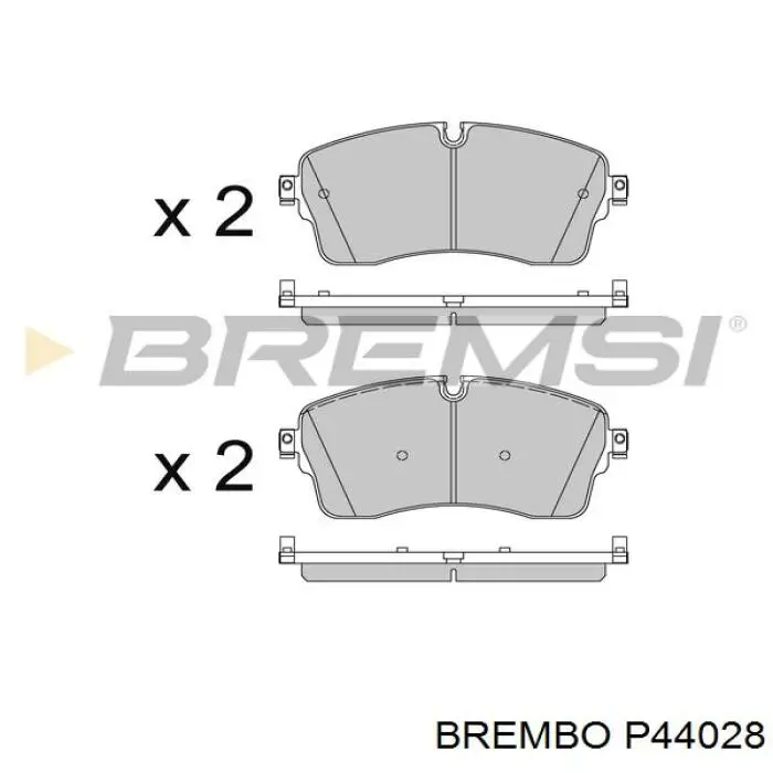 P44028 Brembo pastillas de freno delanteras