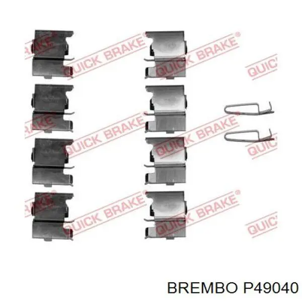 P49040 Brembo pastillas de freno delanteras