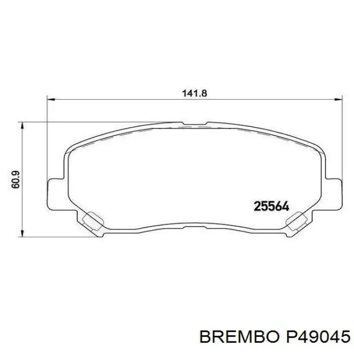 P49045 Brembo pastillas de freno delanteras