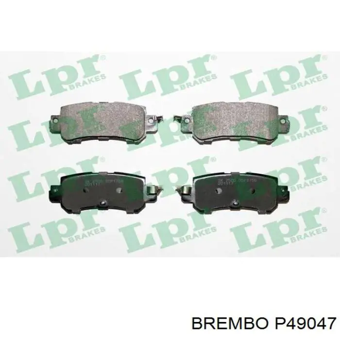 P49047 Brembo pastillas de freno traseras