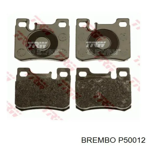 P50012 Brembo pastillas de freno traseras