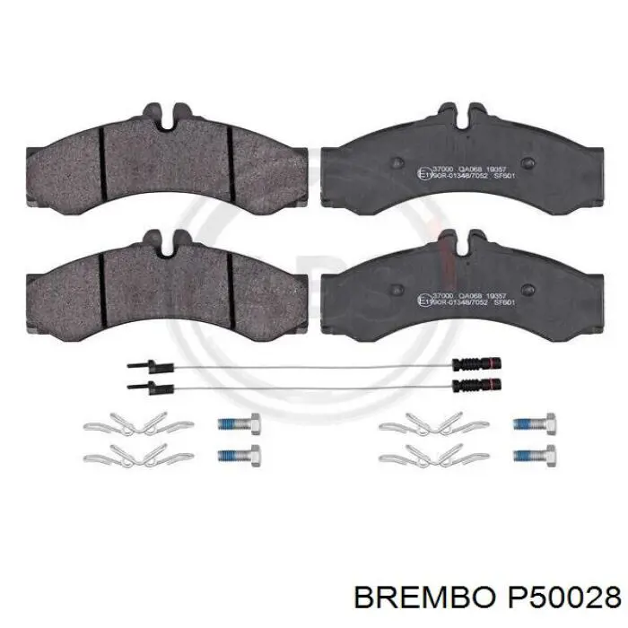 P50028 Brembo pastillas de freno delanteras