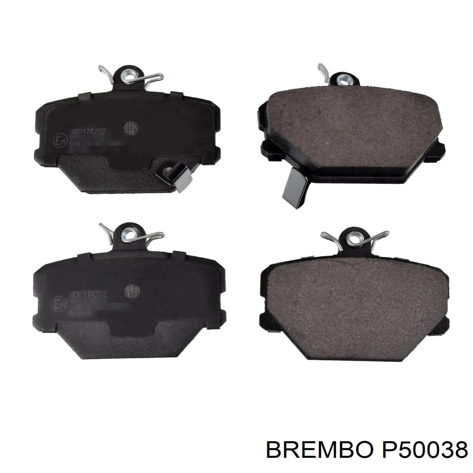 P50038 Brembo pastillas de freno delanteras