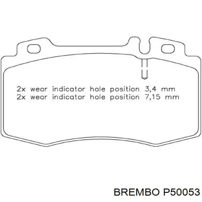 P50053 Brembo pastillas de freno delanteras