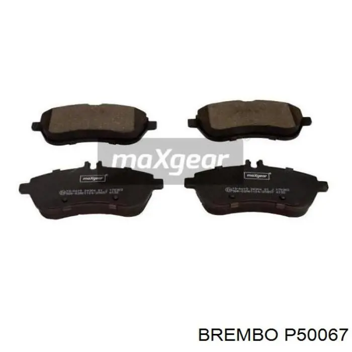 P50067 Brembo pastillas de freno delanteras