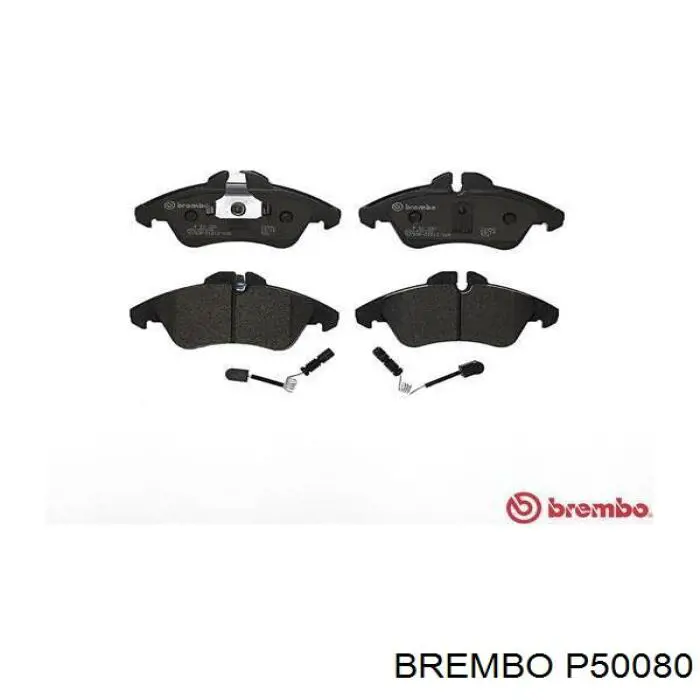 P 50 080 Brembo pastillas de freno delanteras