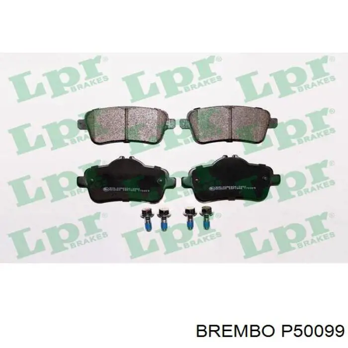 P 50 099 Brembo pastillas de freno traseras