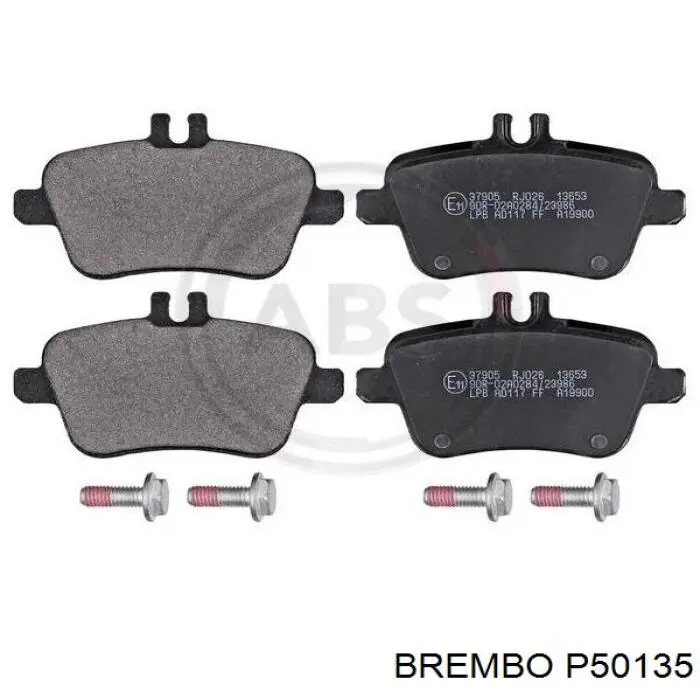 P50135 Brembo pastillas de freno traseras