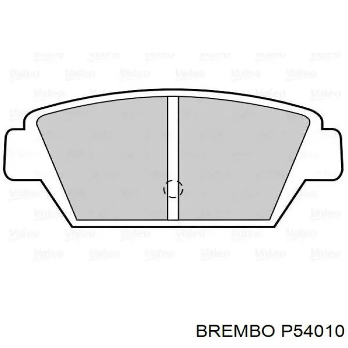 P54010 Brembo pastillas de freno traseras