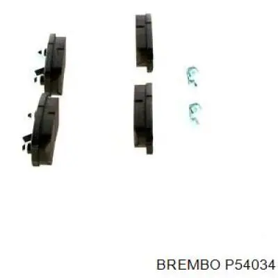 P54034 Brembo pastillas de freno traseras