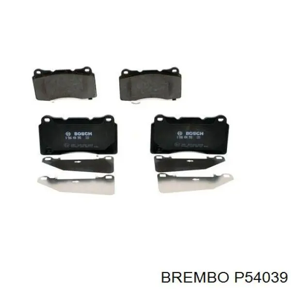 P54039 Brembo pastillas de freno delanteras