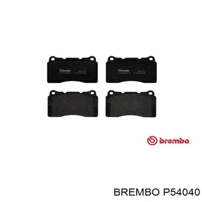 P54040 Brembo pastillas de freno delanteras