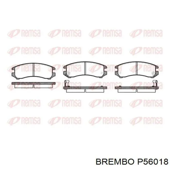 P56018 Brembo pastillas de freno delanteras