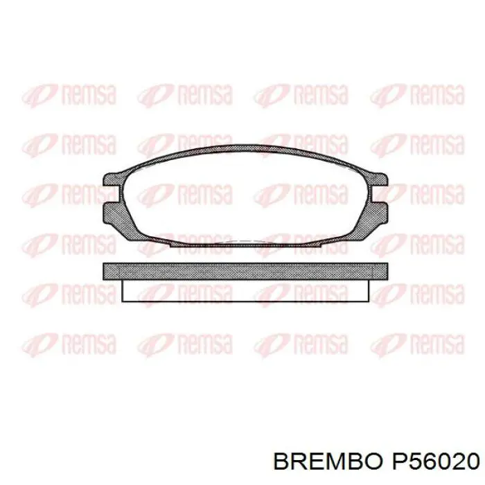 P56020 Brembo pastillas de freno traseras