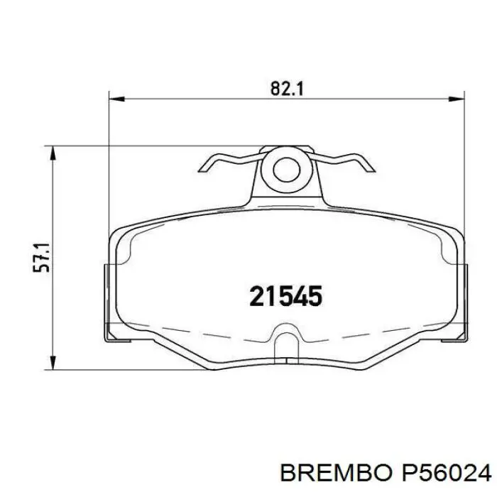 P56024 Brembo pastillas de freno traseras