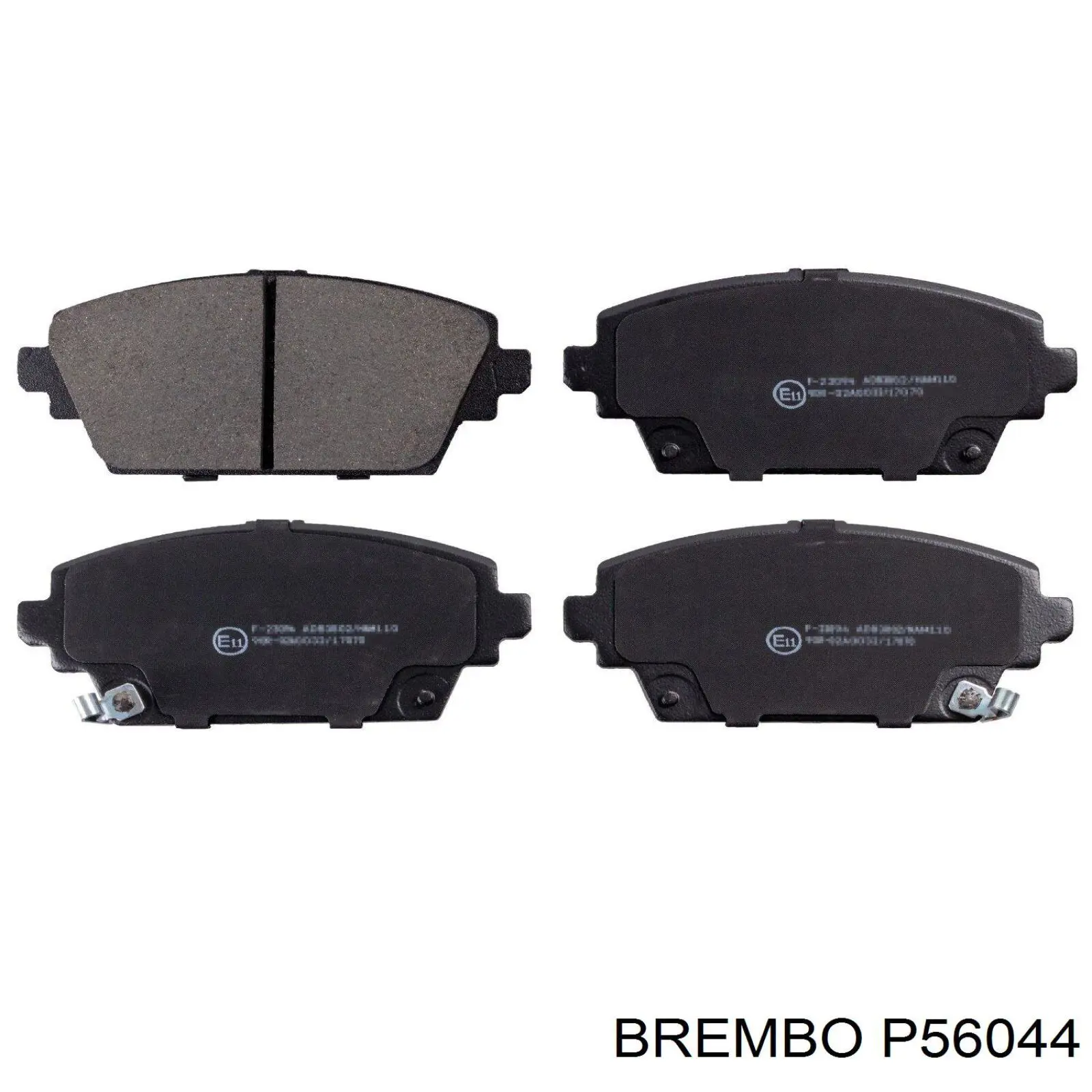 P 56 044 Brembo pastillas de freno delanteras