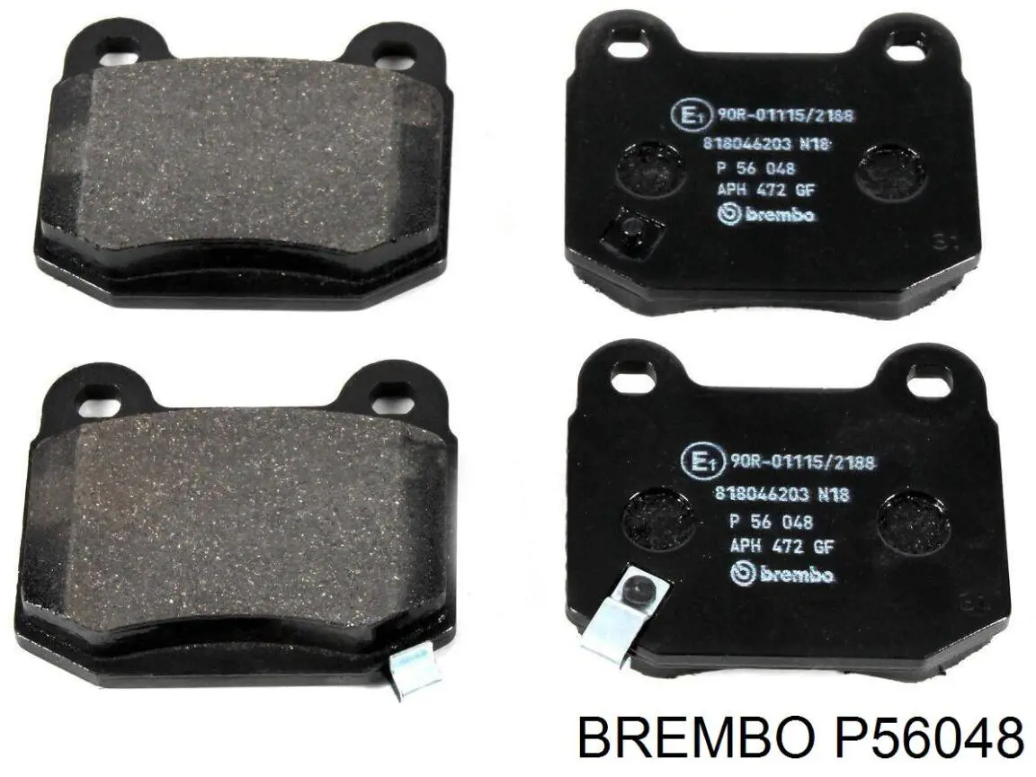 P56048 Brembo pastillas de freno traseras