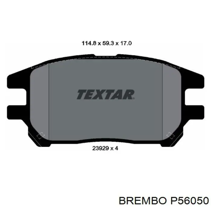 P56050 Brembo pastillas de freno delanteras