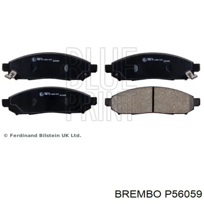 P56059 Brembo pastillas de freno delanteras