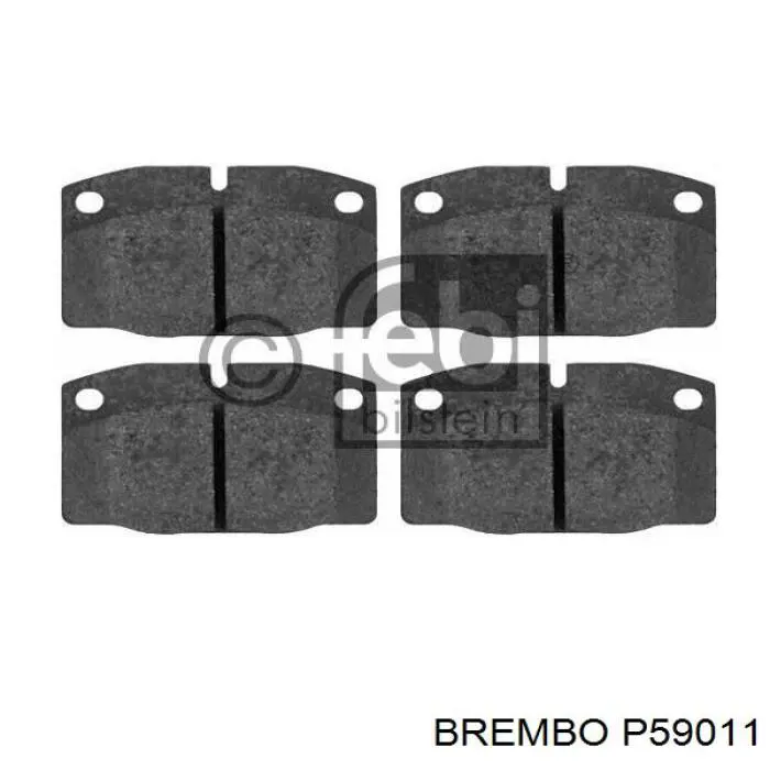 P59011 Brembo pastillas de freno delanteras