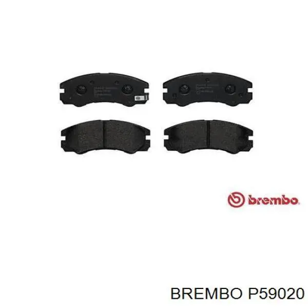 P 59 020 Brembo pastillas de freno delanteras