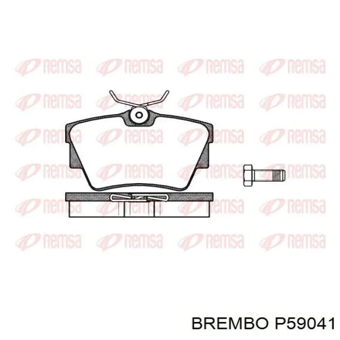 P59041 Brembo pastillas de freno traseras