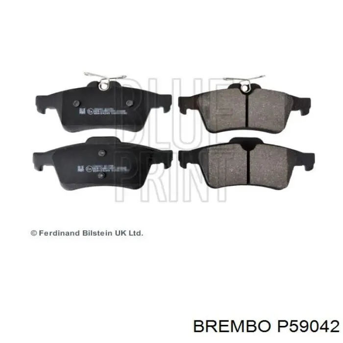 P59042 Brembo pastillas de freno traseras