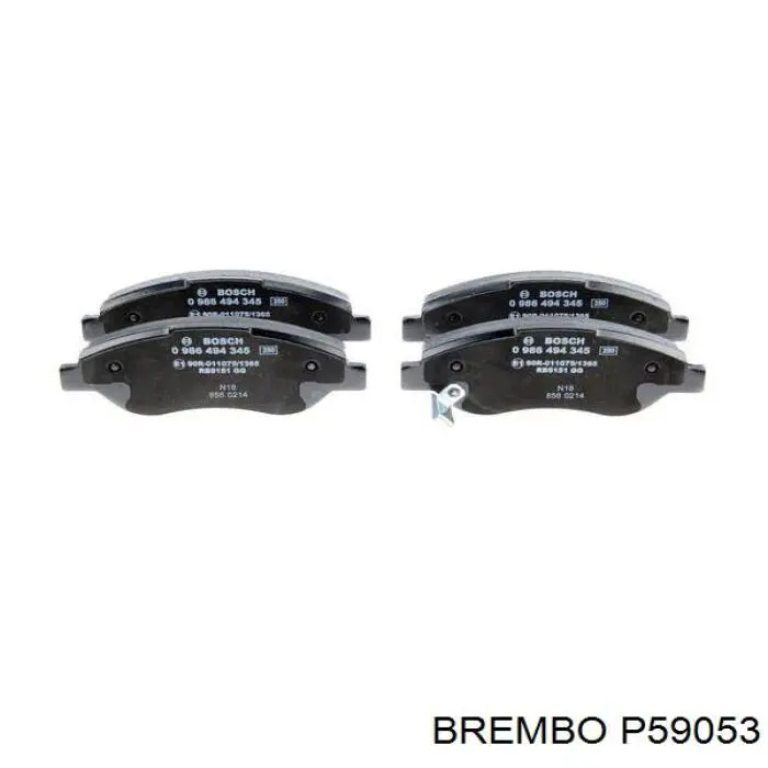 P59053 Brembo pastillas de freno delanteras