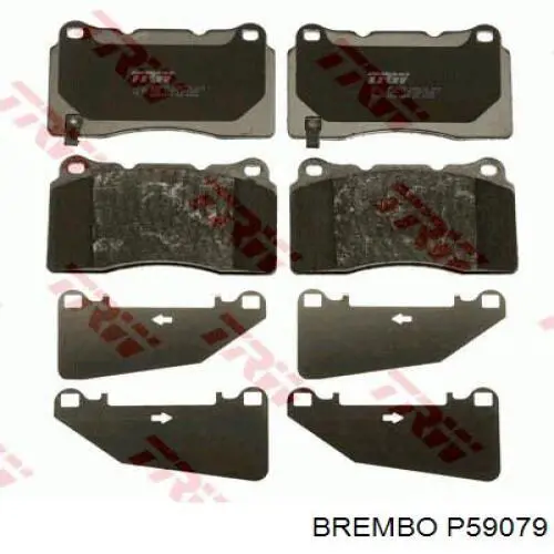 P59079 Brembo pastillas de freno delanteras