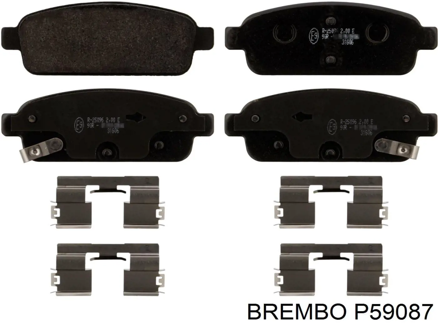 P59087 Brembo pastillas de freno traseras