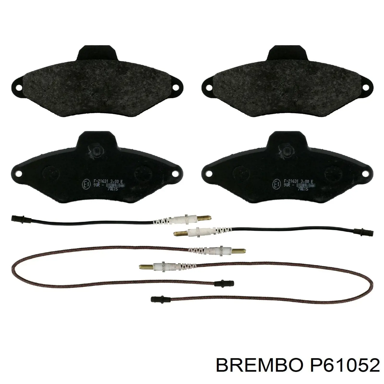 P61052 Brembo pastillas de freno delanteras