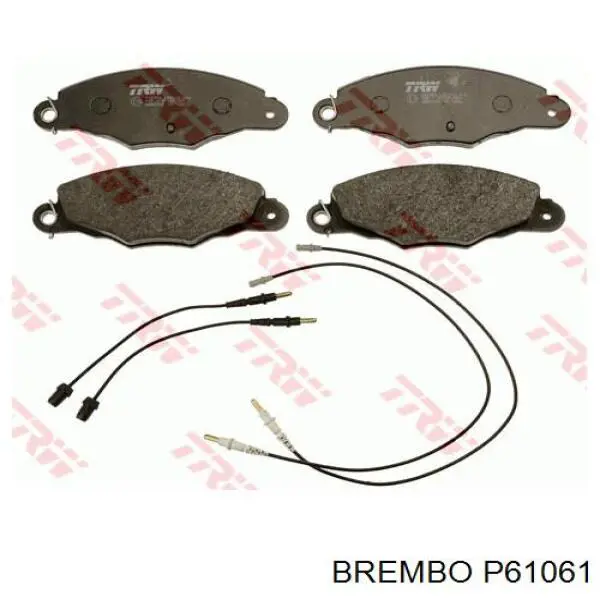 P61061 Brembo pastillas de freno delanteras