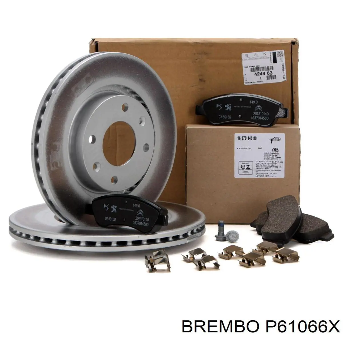 P61066X Brembo pastillas de freno delanteras