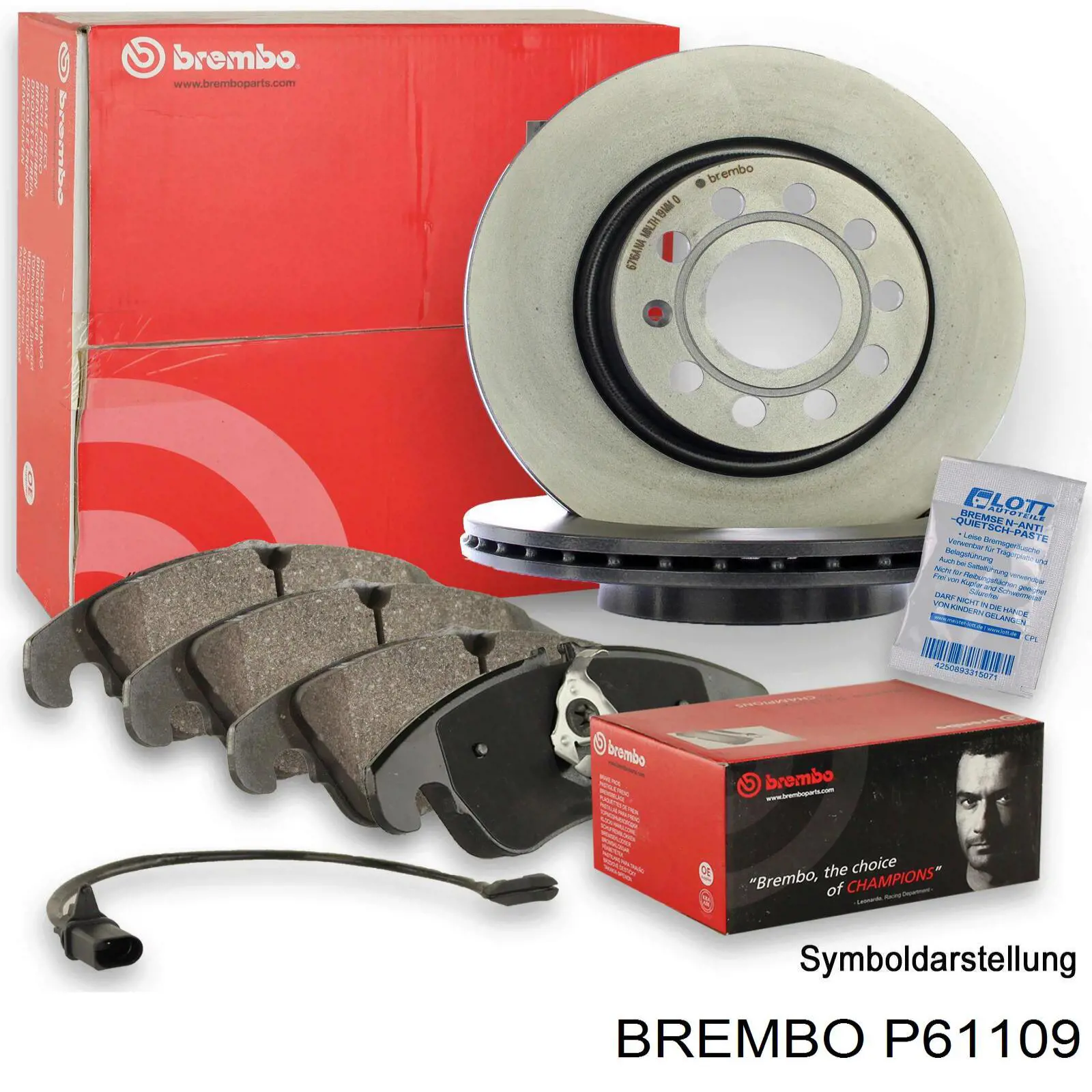 P61109 Brembo pastillas de freno delanteras