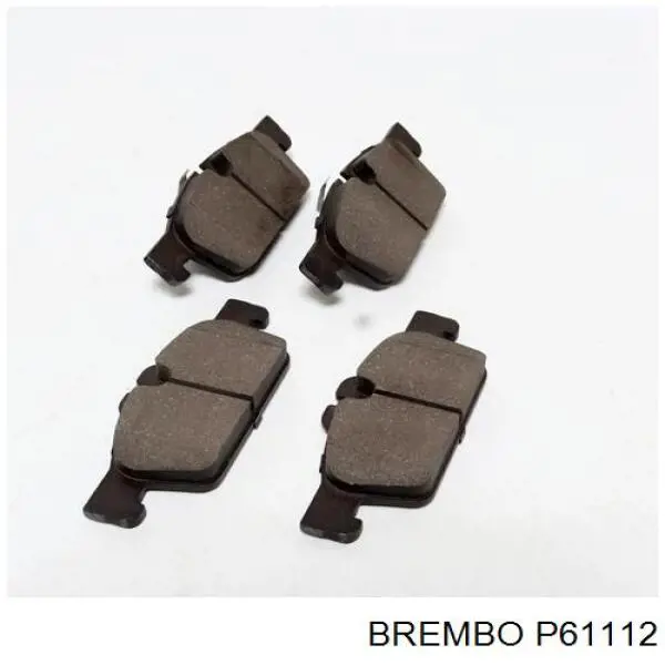 P 61 112 Brembo pastillas de freno delanteras