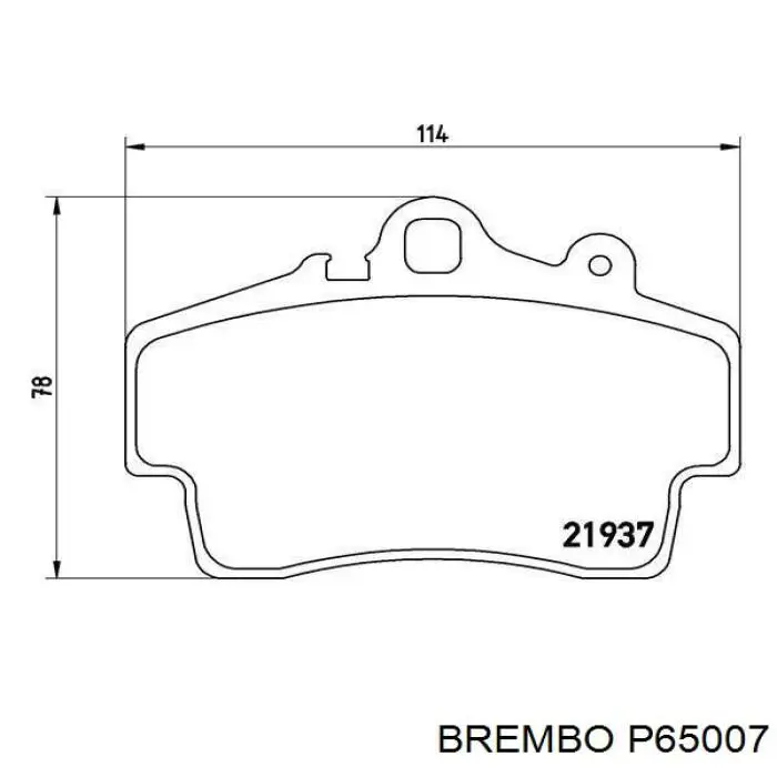 P65007 Brembo pastillas de freno delanteras