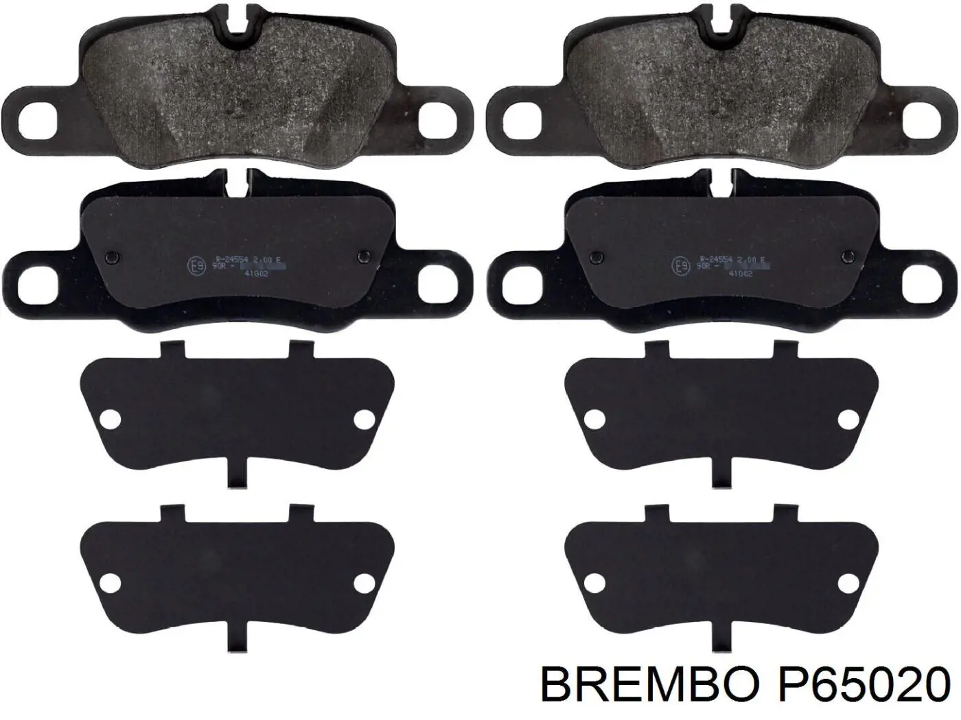 P65020 Brembo pastillas de freno traseras