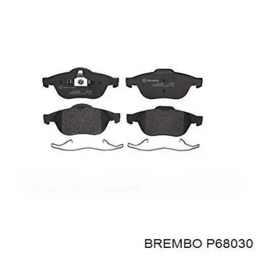 P 68 030 Brembo pastillas de freno delanteras