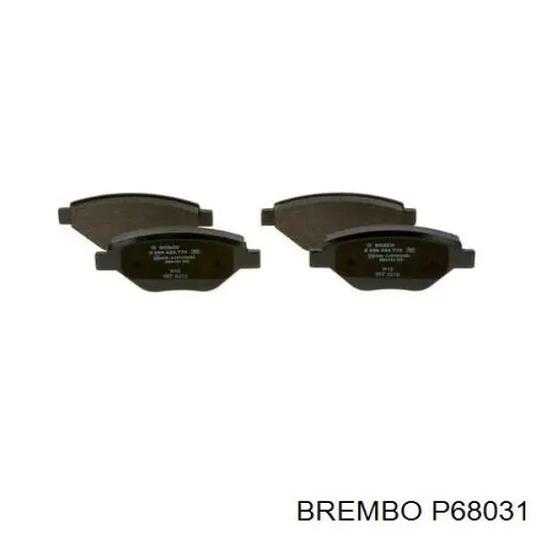 P 68 031 Brembo pastillas de freno delanteras