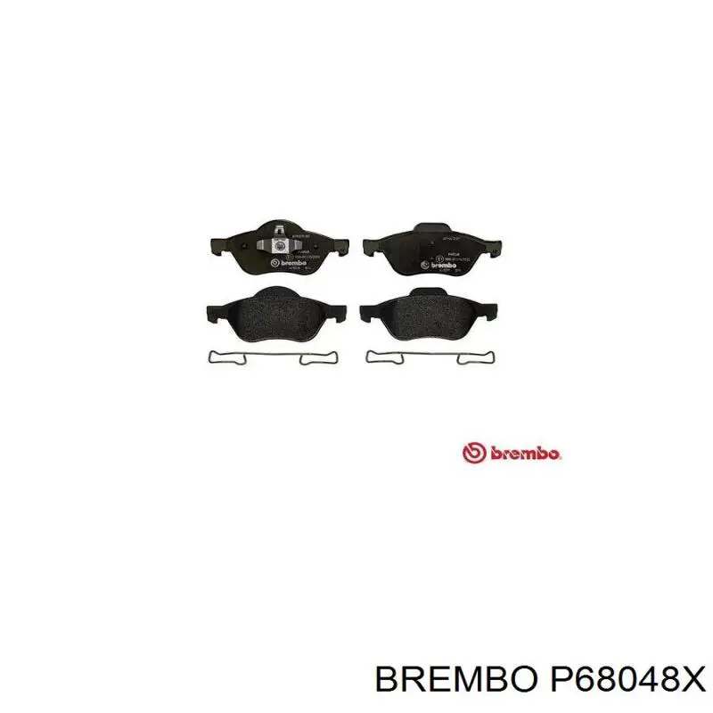 P68048X Brembo pastillas de freno delanteras