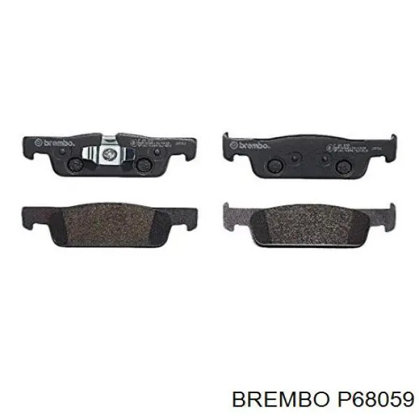 P68059 Brembo pastillas de freno delanteras